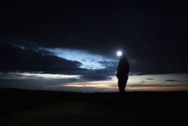 Headtorch hiker Shropshire hills Shropshire Wrekin Night hike Hiking walking portrait Ross Woodhall - Action & Lifestyle Photography