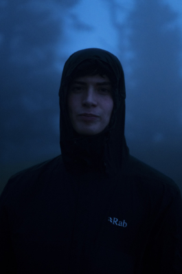 Hiker Shropshire Wrekin Night hike Hiking walking portrait Rab Rab equipment Torin Woodhall Ross Woodhall - Action & Lifestyle Photography